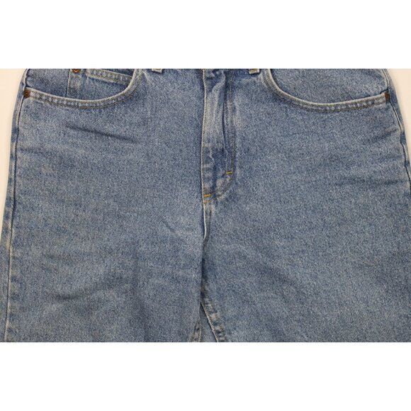 Vtg 90s Lee Mens 32 Faded Relaxed Fit Denim Jean Shorts Jorts Blue Cotton USA - Picture 3 of 10